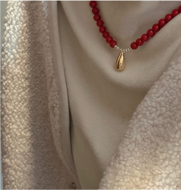 Wholesale 925 Sterling Silver Red Mother Of Pearl Necklace - Image 4