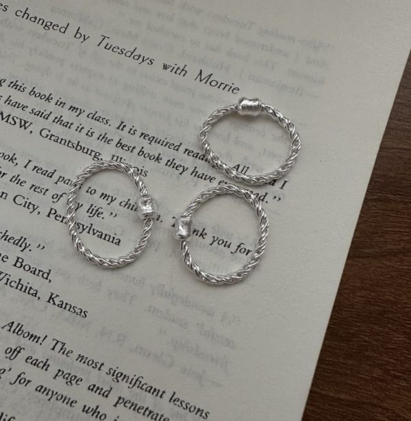 Wholesale 925 Sterling Silver Twist Chain Ring