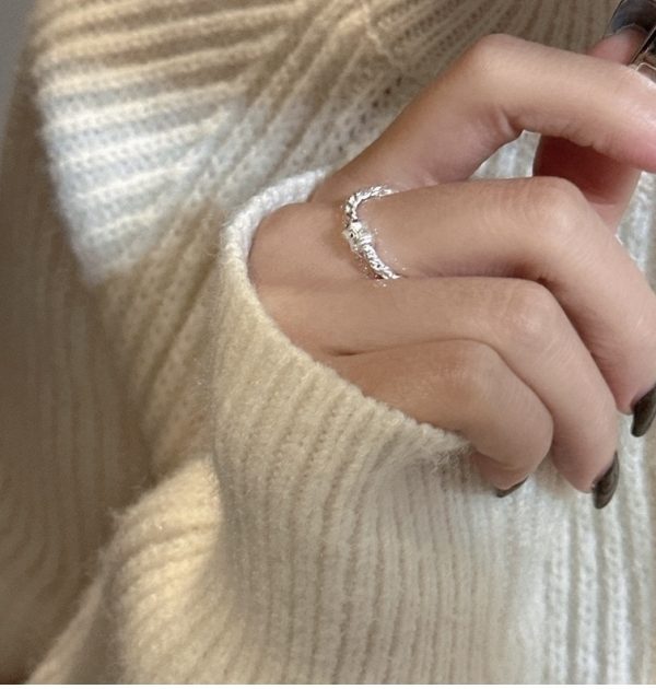 Wholesale 925 Sterling Silver Twist Chain Ring - Image 6