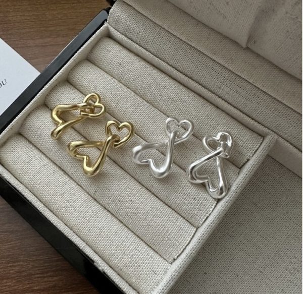 Wholesale 925 Sterling Silver Heart Shape Earrings