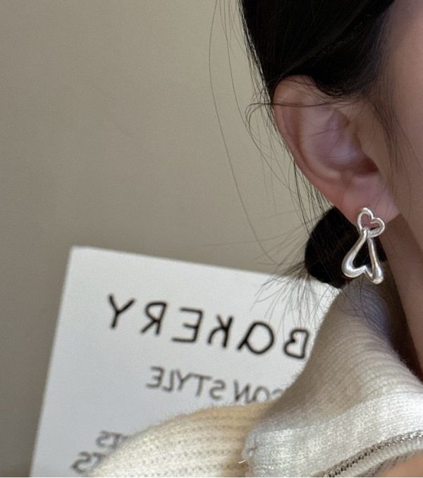 Wholesale 925 Sterling Silver Heart Shape Earrings - Image 5