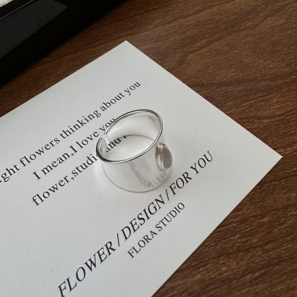 Wholesale 925 Sterling Silver Matte Agate Ring - Image 3