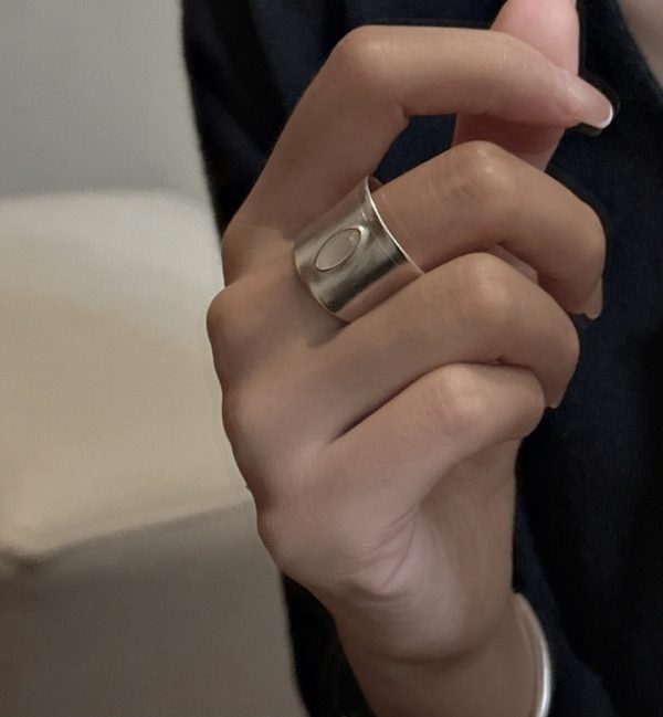 Wholesale 925 Sterling Silver Matte Agate Ring - Image 4