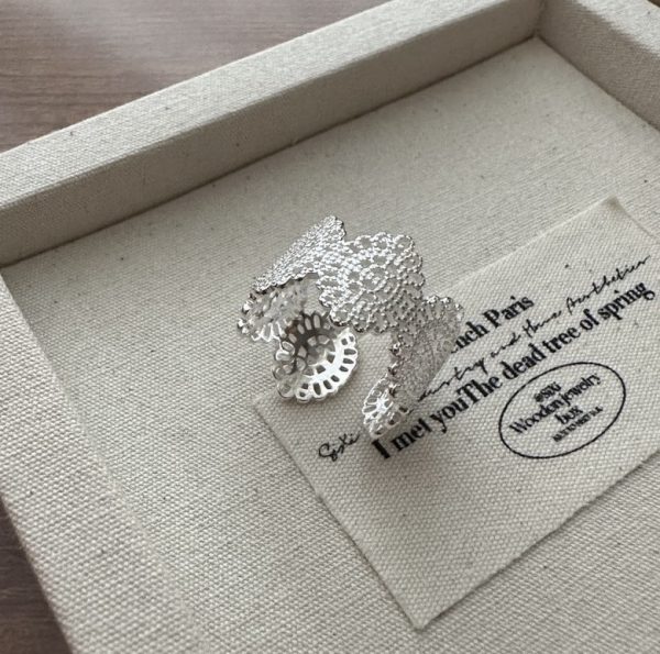 Wholesale 925 Sterling Silver Courtly Lace Ring