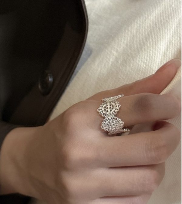 Wholesale 925 Sterling Silver Courtly Lace Ring - Image 5