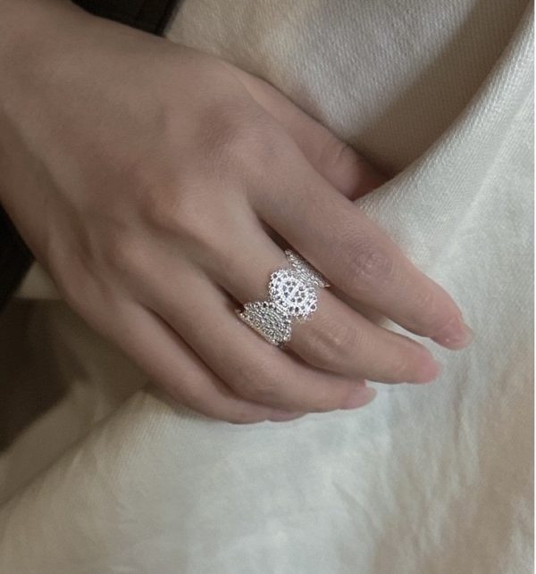 Wholesale 925 Sterling Silver Courtly Lace Ring - Image 6