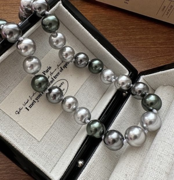 Wholesale 925 Sterling Silver Artificial Tahiti Pearl Necklace - Image 3
