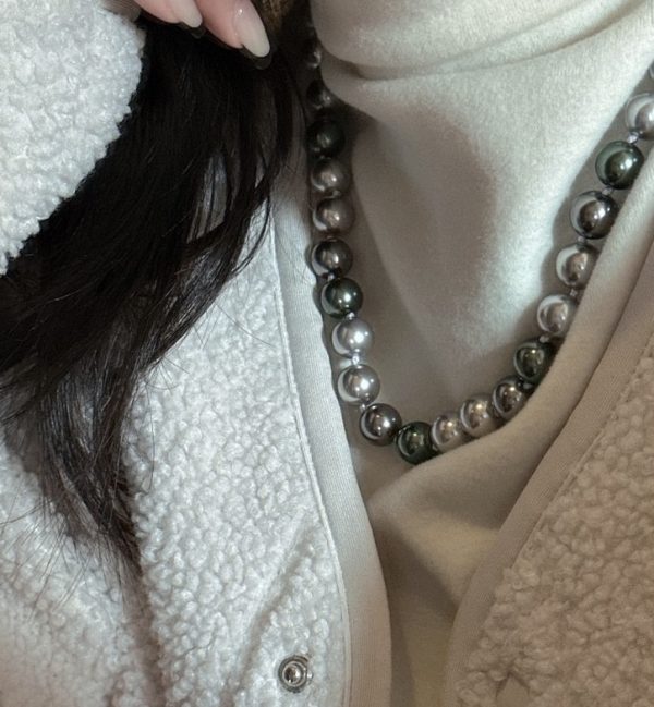 Wholesale 925 Sterling Silver Artificial Tahiti Pearl Necklace - Image 4