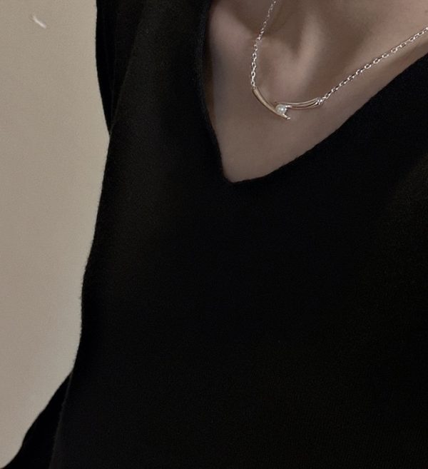 Wholesale 925 Sterling Silver Smile Pearl Necklace - Image 5
