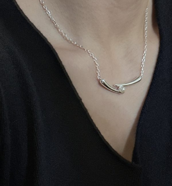 Wholesale 925 Sterling Silver Smile Pearl Necklace - Image 6