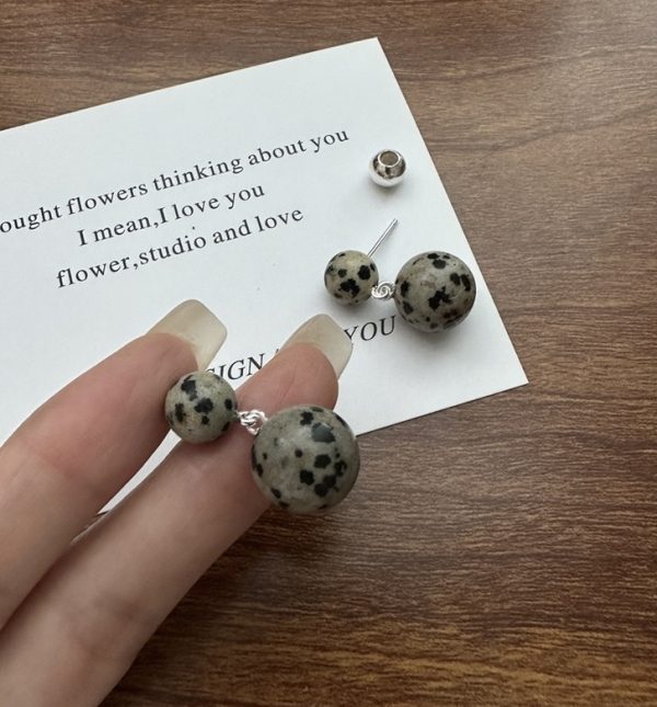 Wholesale 925 Sterling Silver Agate & Tiger-eye & Spot Earrings - Image 2