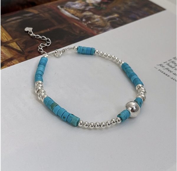 Wholesale 925 Sterling Silver Turquoise Beaded Necklace & Bracelet - Image 6