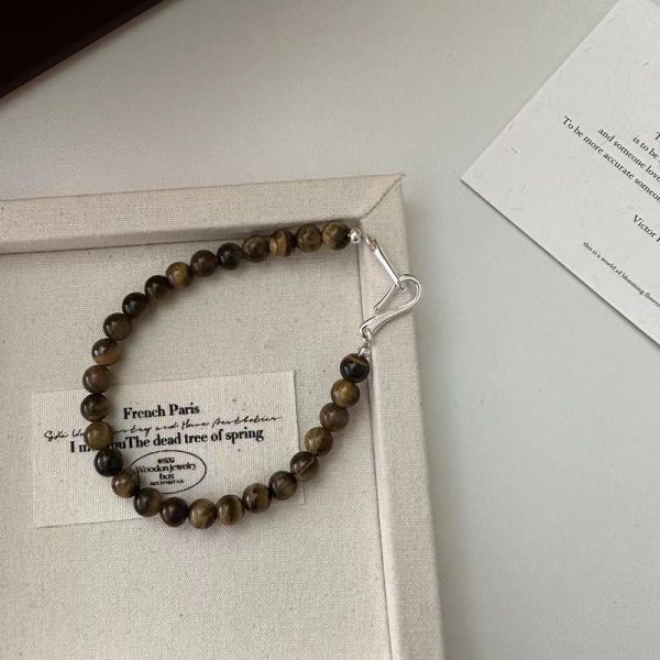 Wholesale 925 Sterling Silver Tiger's Eye Bead Necklace & Bracelet - Image 3