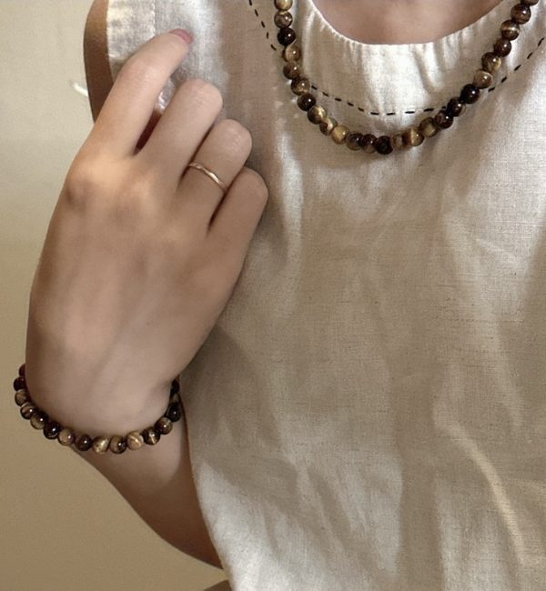 Wholesale 925 Sterling Silver Tiger's Eye Bead Necklace & Bracelet - Image 6