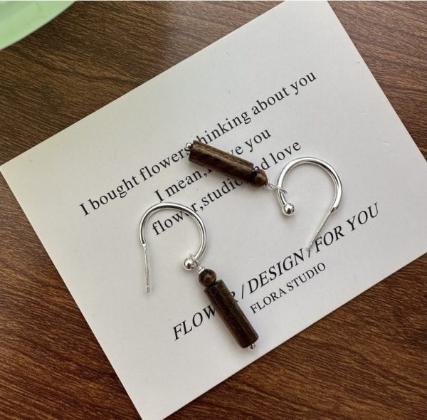 Wholesale 925 Sterling Silver Geometric Hook Earrings - Image 2