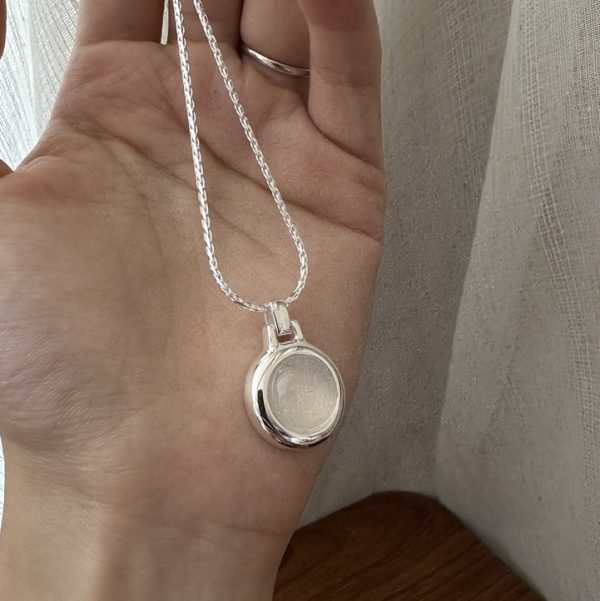 Wholesale 925 Sterling Silver White Agate Necklace - Image 3