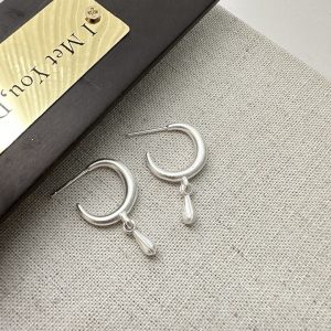 Wholesale 925 Sterling Silver Frosted drop earrings