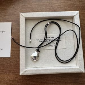 Wholesale 925 Sterling Silver Flask Adjustable Cord Necklace