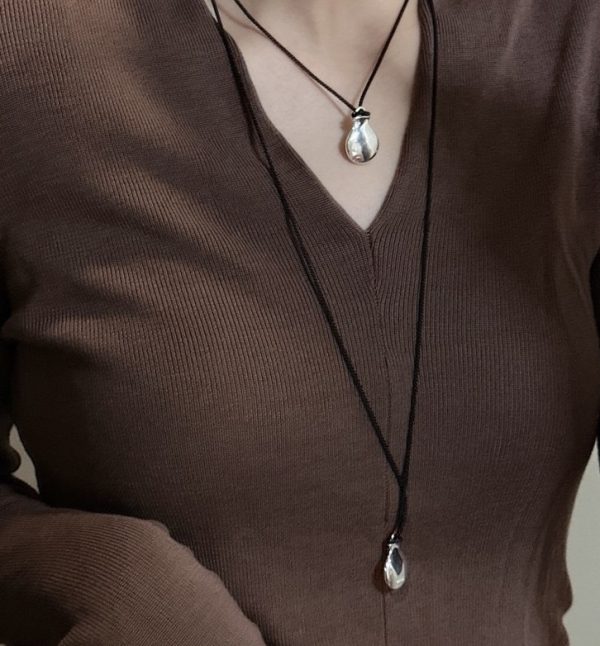 Wholesale 925 Sterling Silver Flask Adjustable Cord Necklace - Image 5