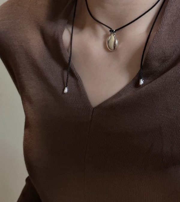 Wholesale 925 Sterling Silver Flask Adjustable Cord Necklace - Image 6