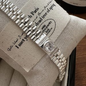 Wholesale 925 Sterling Silver Zircon Wristband Bracelet