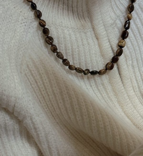 Wholesale 925 Sterling Silver Tiger's eye Stone Necklace - Image 5