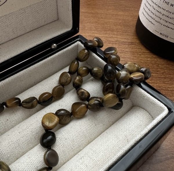 Wholesale 925 Sterling Silver Tiger's eye Stone Necklace - Image 3