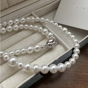 Wholesale 925 Sterling Silver Australian White Pearl Necklace