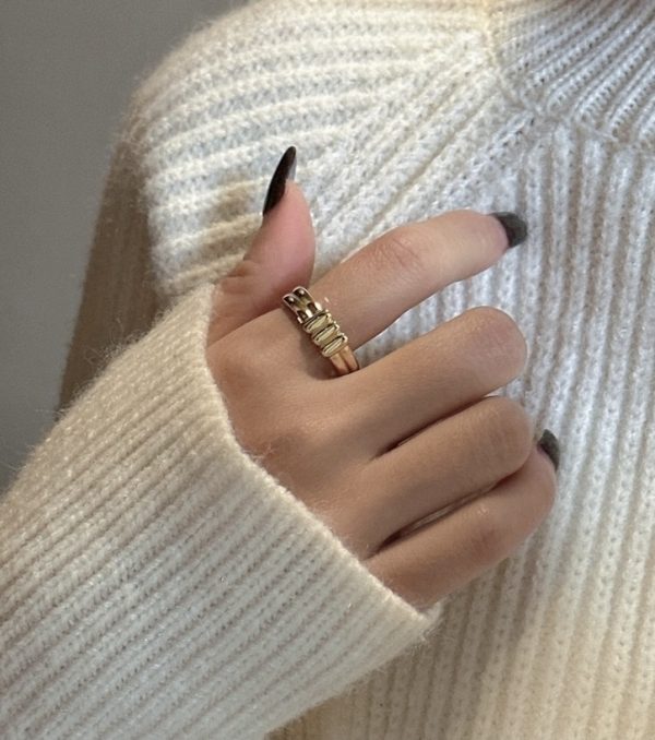 Wholesale 925 Sterling Silver Simple knot Ring - Image 6