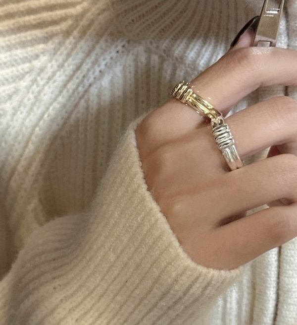 Wholesale 925 Sterling Silver Simple knot Ring - Image 4