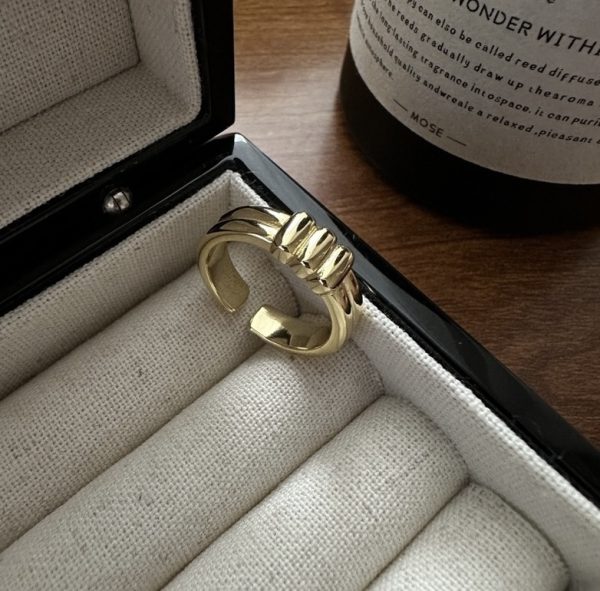 Wholesale 925 Sterling Silver Simple knot Ring - Image 3