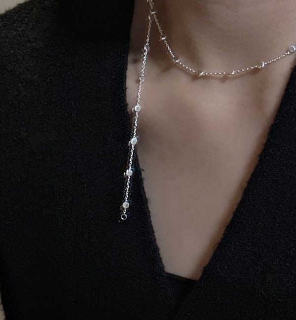 Wholesale 925 Sterling Silver Italian Sparkling Bead Chain Necklace - Image 4