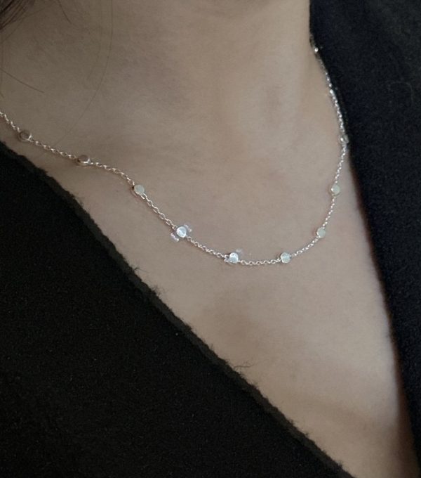 Wholesale 925 Sterling Silver Italian Sparkling Bead Chain Necklace - Image 5