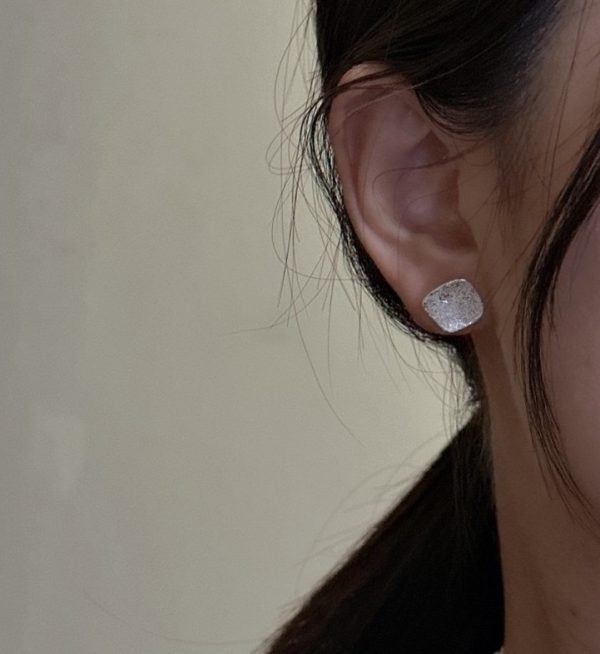 Wholesale 925 Sterling Silver Sparkling Frosted Earrings - Image 6