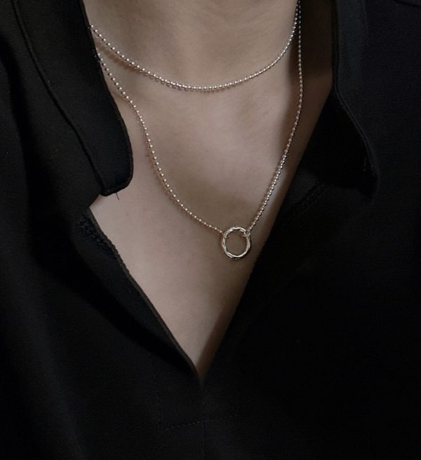 Wholesale 925 Sterling Silver Beaded Sweater Chain Necklace - Image 4