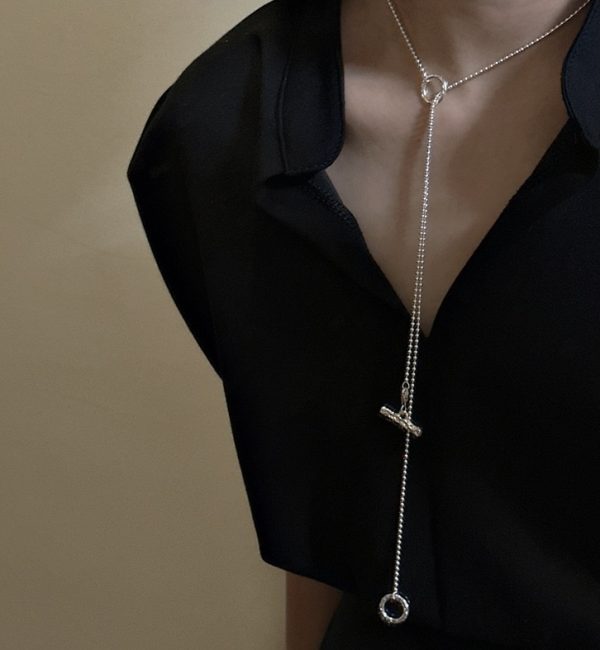 Wholesale 925 Sterling Silver Beaded Sweater Chain Necklace - Image 8