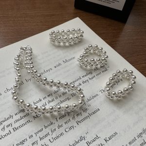 Wholesale 925 Sterling Silver Woven Bead Bracelets & Rings
