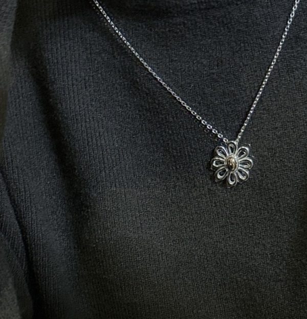 Wholesale 925 Sterling Silver Daisy Flower Necklace & Earrings & Ring - Image 6