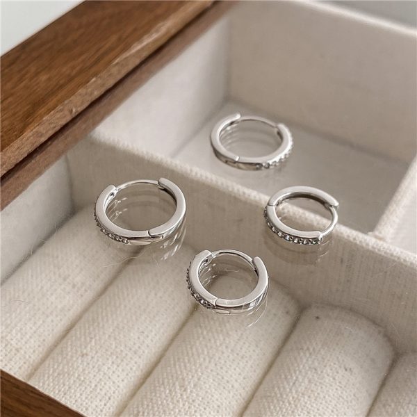 Wholesale 925 Sterling Silver Classic Zircon Earrings - Image 3