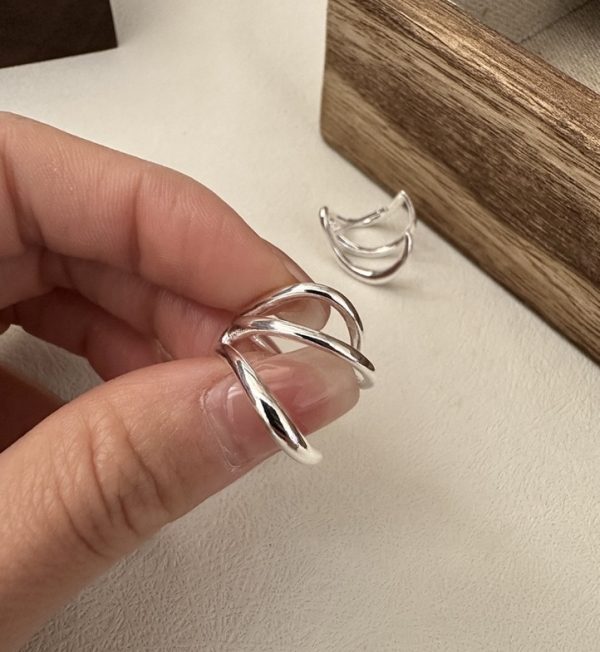 Wholesale 925 Sterling Silver Triple Clawed Earrings - Image 3