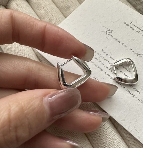 Wholesale 925 Sterling Silver Triangle Earrings - Image 3