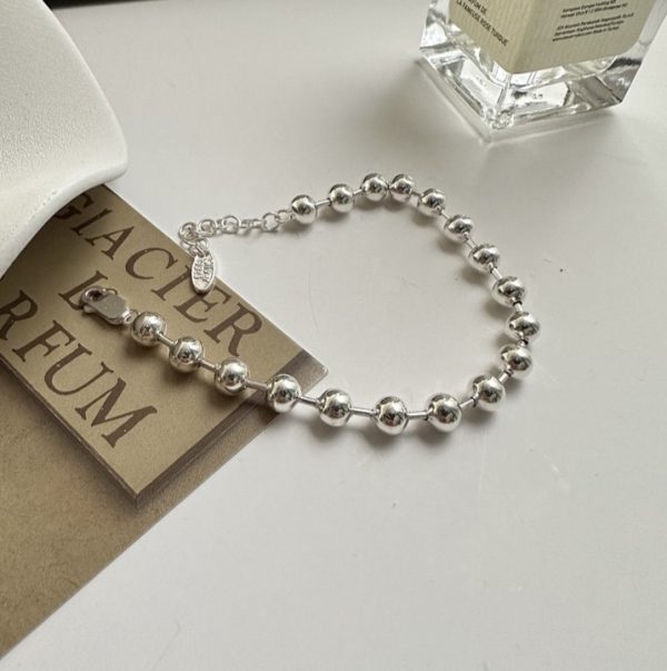 Wholesale 925 Sterling Silver Classic Bead Necklace & Bracelet - Image 4