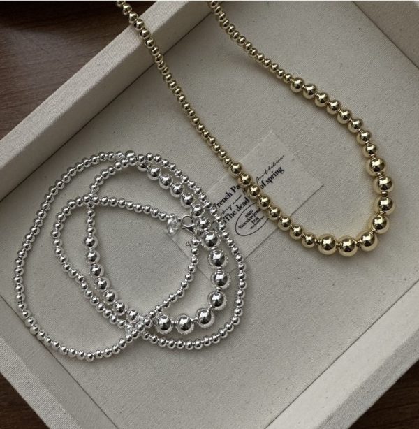Wholesale 925 Sterling Silver Fashion Hot Selling Bead Necklaces & Earrings - Image 2
