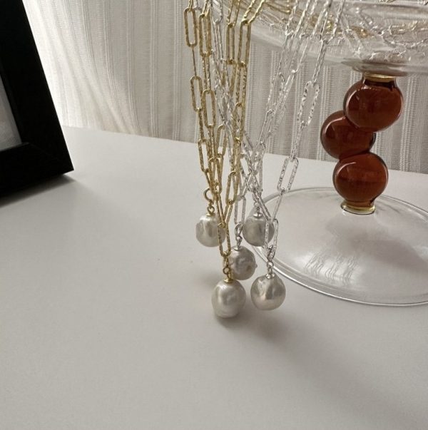 Wholesale 925 Sterling Silver Edison Waterfresh Pearl Necklace - Image 3