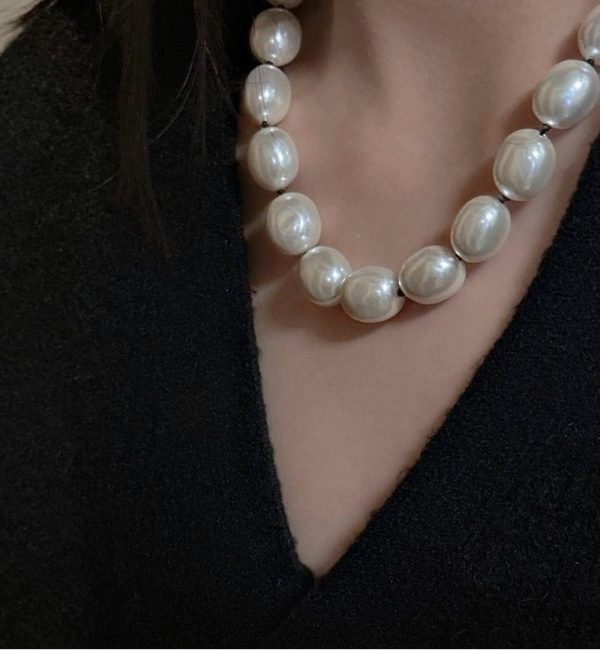Wholesale 925 Sterling Silver Oval Shell Pearl Necklace - Image 5
