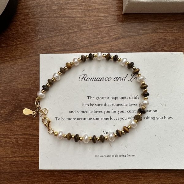 Wholesale 925 Sterling Silver Tiger's Eye Bead Necklace - Image 3
