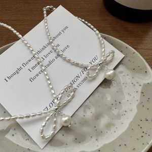 Wholesale 925 Sterling Silver Bow Necklace & Bracelets