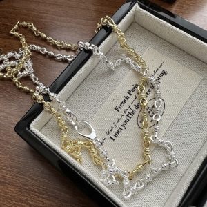 Wholesale 925 Sterling Silver Knot Simple Necklace