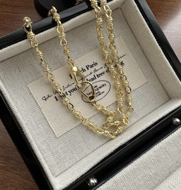 Wholesale 925 Sterling Silver Knot Simple Necklace - Image 3