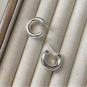 Wholesale 925 Sterling Silver Classic Hoop Earrings
